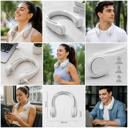 CoolBreeze™ | Ventilador de Cuello Portátil